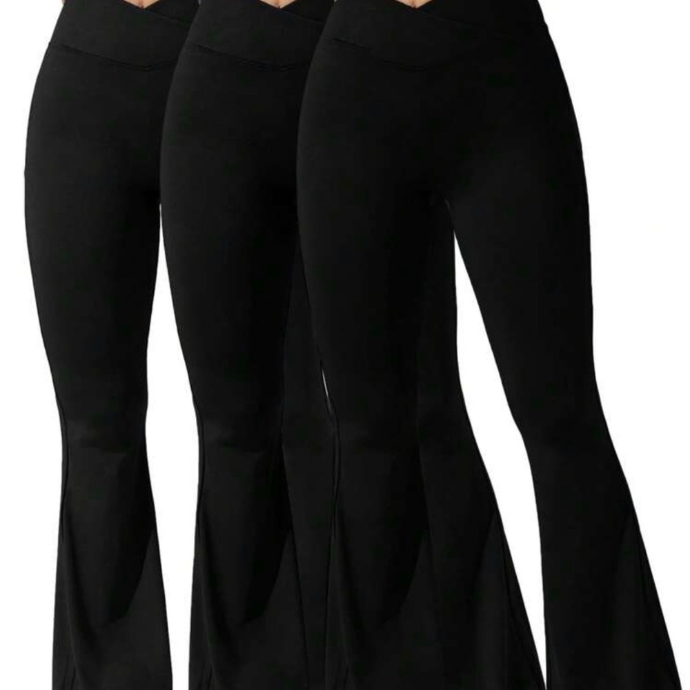 SHEIN Black Flare Pants